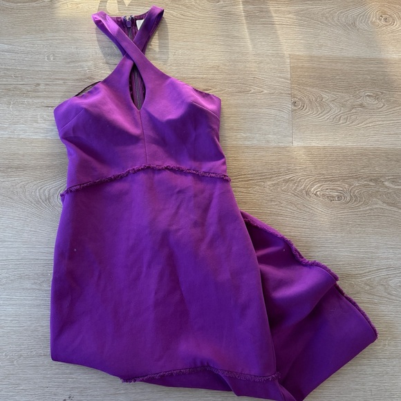 Cinq a Sept Dante Purple Halter Midi Dress - Picture 10 of 11